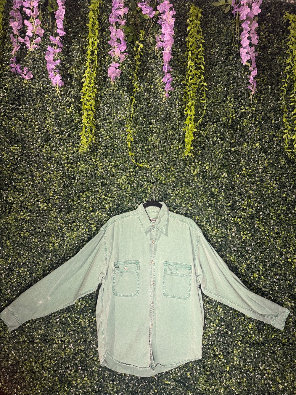 Vintage Sunbelt Mint Green Lightweight Shirt Jacket